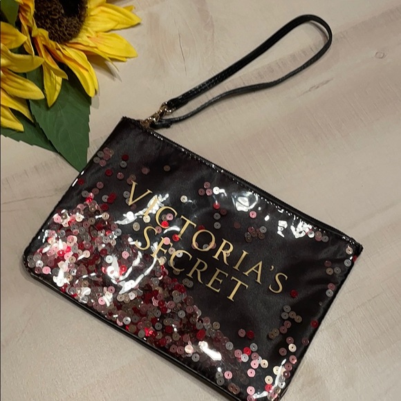 Victoria's Secret Handbags - Victoria Secret sequins makeup bag